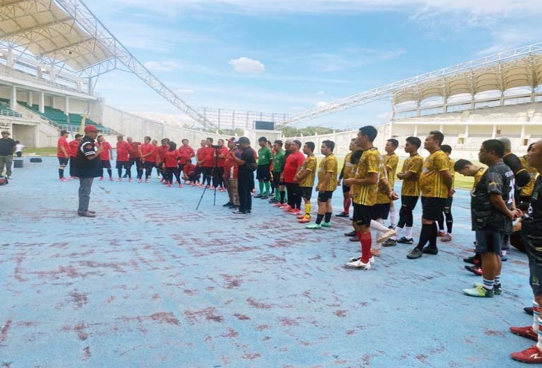 Pererat Silaturahmi, Dispar Kukar Ikut Trafeo Sepak Bola yang Digelar PWI