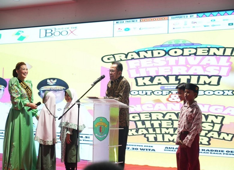Grand Opening Festival Literasi Kaltim 2026, Gubernur Rudy : Dorong Penguatan Gerakan Literasi