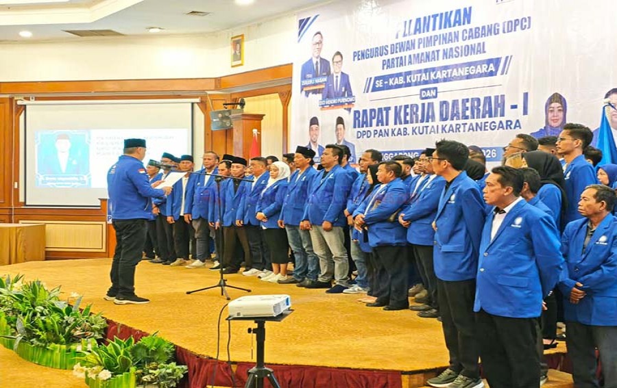 20 DPC PAN Kukar Dilantik, Pembentukan Ranting Jadi Prioritas
