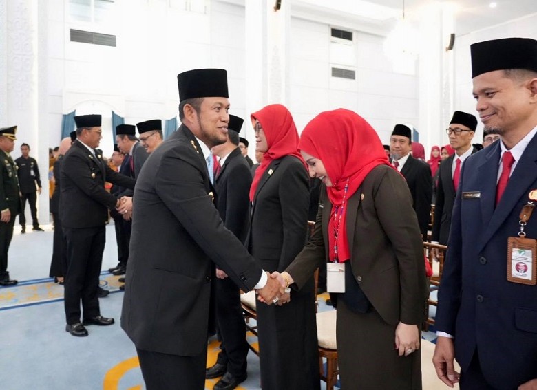 Lantik 110 Pejabat Pemprov Kaltim, Gubernur Rudy: Setiap  Jabatan adalah Amanah, Bukan Sekadar Kedudukan
