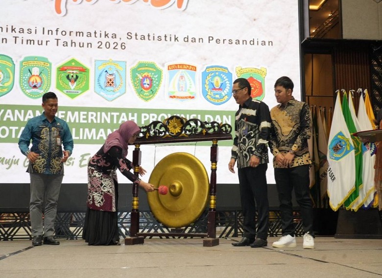 Sekdaprov Buka Rakorda Kominfo se-Kaltim 2026