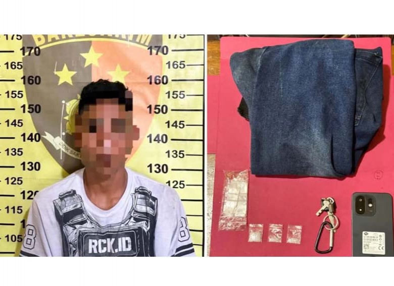 Bawa 3 Poket Sabu, Pemuda 25 Tahun di Tabang Dibekuk Polisi  Dalam Operasi Antik Mahakam 2026
