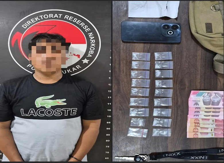 Satresnarkoba Polres Kukar Bongkar Peredaran Sabu di Bukit Biru